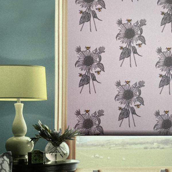 flowers on blinds